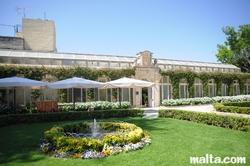 greenhouse of the palazzo parisio garden