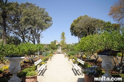 path  of the palazzo parisio garden