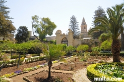 view of the palazzo from garden