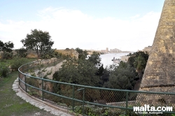 Sliema from Second terrasse of the Sa Maison Garden Sliema from Second terrasse of the Sa Maison Garden