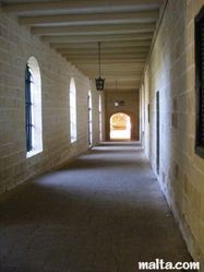 building corridor inside the St. Anton Gardens Attard
