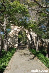 path and gate at the St. Anton Gardens Attard