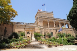 presidential palace at the St. Anton Gardens Attard