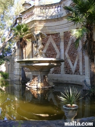 side of the fountain at the St. Anton Gardens Attard