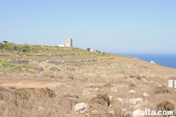Watchtower in the Majjistral nature Park of Malta Watchtower in the Majjistral nature Park of Malta