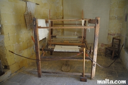 ancient loom at folklore museum victoria Gozo