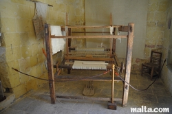 ancient loom at folklore museum victoria Gozo ancient loom at folklore museum victoria Gozo
