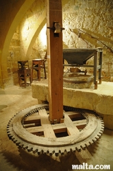 back of the mill at folklore museum victoria Gozo