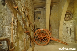 horse kart and ploughing tools at folklore museum victoria Gozo