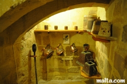 kettles and steins at folklore museum victoria Gozo kettles and steins at folklore museum victoria Gozo