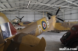 Airplanes in the Malta Aviation Museum