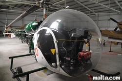 Helicopter in the Malta Aviation Museum