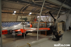 Inside the Malta Aviation Museum