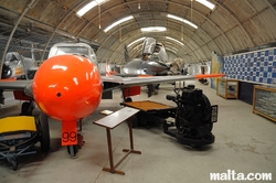 Main hangar in the Malta Aviation Museum