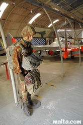 Pilote costume in the Malta Aviation Museum