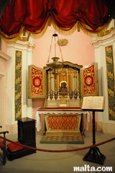 Small chapel inside the Inquisitor's Palace of Vittoriosa