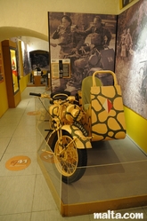 camouflage motorbike  war museum valletta