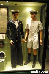 navy uniforms  war museum valletta