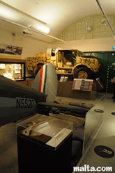 plane and jeep  war museum valletta