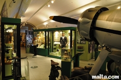 plane and uniforms  war museum valletta