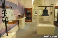 Bell inside the Customs hall of the Maritime Museum in Victoriosa