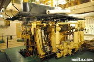 Big Engine in the Anadrian Hall of the Maritime Museum in Victoriosa