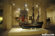 Main exhibition room of the Maritime Museum of Victoriosa
