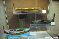 Maltese boats' model in the Maritime Museum in Victoriosa