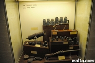 Naval Fire Arms in the Maritime Museum in Victoriosa