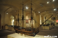 Order of St John model in the Maritime Museum of Victoriosa