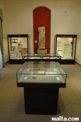 statues and ornments in the  Museum of Archaeology Victoria Gozo