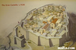 the grand castello reproduction at the  Museum of Archaeology Victoria Gozo