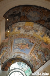 ceiling of the Auberge de Provence archaeologic museum