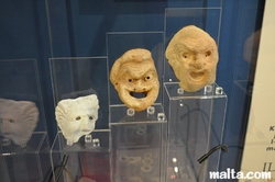 Antique masks in domus Romana in Rabat