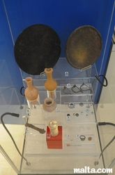 Jewellery and potteries in the domus Romana Museum in Rabat Jewellery and potteries in the domus Romana Museum in Rabat