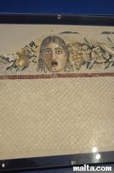 Mosaic decoration in the Domus Romana Museum of Rabat