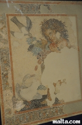 Nice Mosaic in the Domus Romana Museum of Rabat Nice Mosaic in the Domus Romana Museum of Rabat