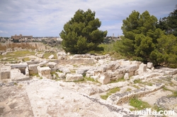 Outside ruins of the Domus Romana Museum of Rabat Outside ruins of the Domus Romana Museum of Rabat
