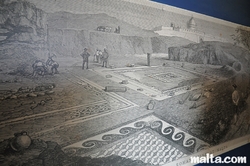 Print about the domus Romana in Rabat Print about the domus Romana in Rabat