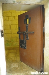 cell door át the old prison museum in Gozo