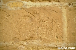 prisoner carvings in the old prison museum in Gozo