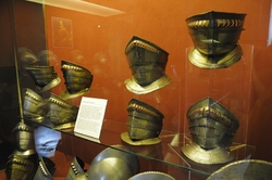 neck and jaw protections in the palace armoury in valletta