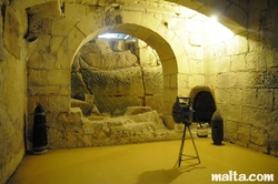 Small Bomb Shelter in the Casa Rocca Piccola in Valletta