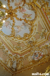 angels ceiling in Palazzo Parisio