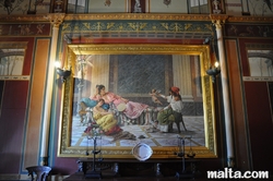 big painting in Palazzo Parisio