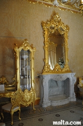 fireplace in Palazzo Parisio