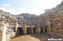 doorways at Ggantija Temple Xaghra Gozo