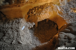 Archeological research on the floor of the Ghar Dalam Cave in Birzebbuga