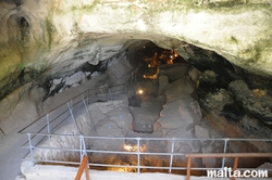 Entrance to the Ghar Dalam Cave in Birzebbuga