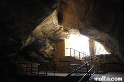 Exit of the Ghar Dalam Cave in Birzebbuga